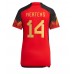 België Dries Mertens #14 Voetbalkleding Thuisshirt Dames WK 2022 Korte Mouwen